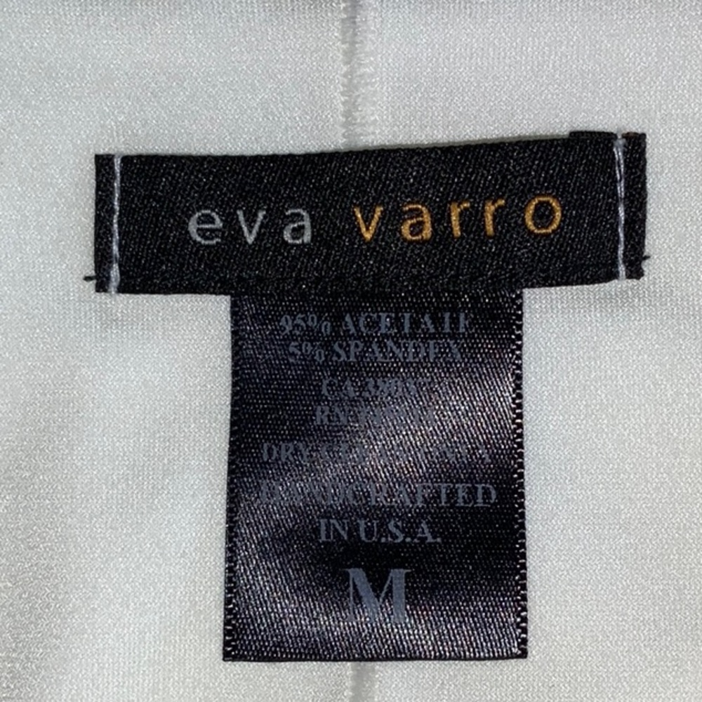 eva varro Cream Textured Tank Sheath Midi Dress - Picture 6 of 10